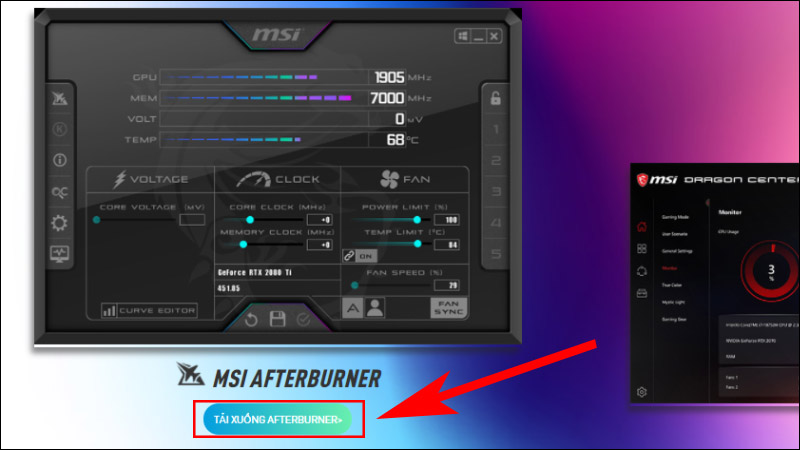 Tải ứng dụng MSI AFTERBURNER